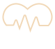 Animated heart with heartbeat monitor line icon